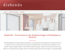 Tablet Screenshot of diabendo-rostock.de